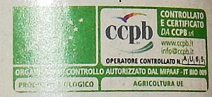 Label CCPB auf einer Flasche Rosé von Sapereta.