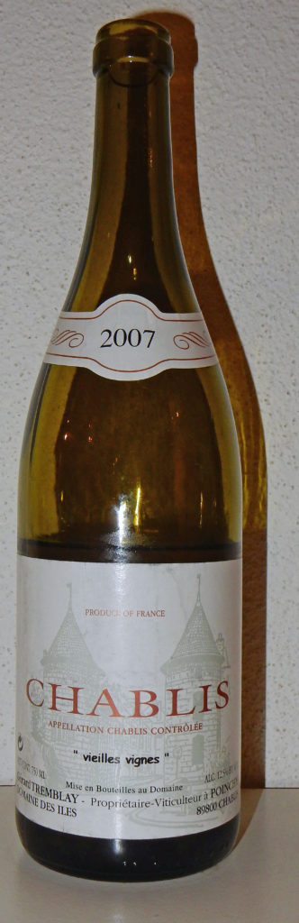 Domaine Tremblay Vielles Vignes 2007, AC Chablis