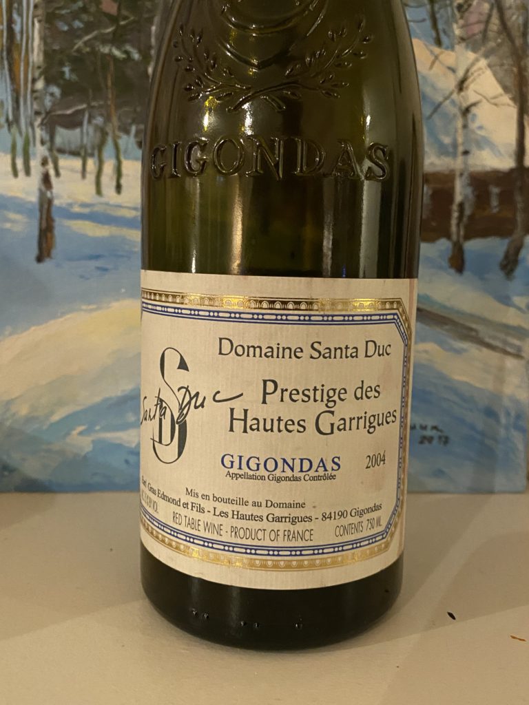 Santa Duc Prestige des Hautes Garrigues 2004, AC Gigondas