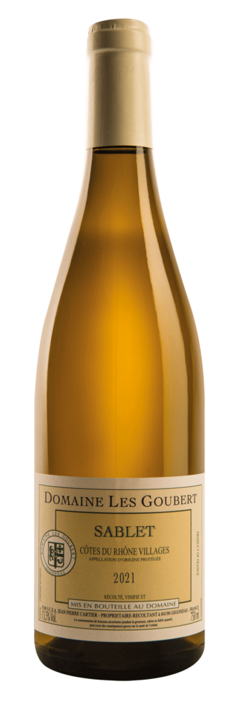 Les Gouberts Sablet blanc 2020, AC Côtes du Rhône Villages Sablet