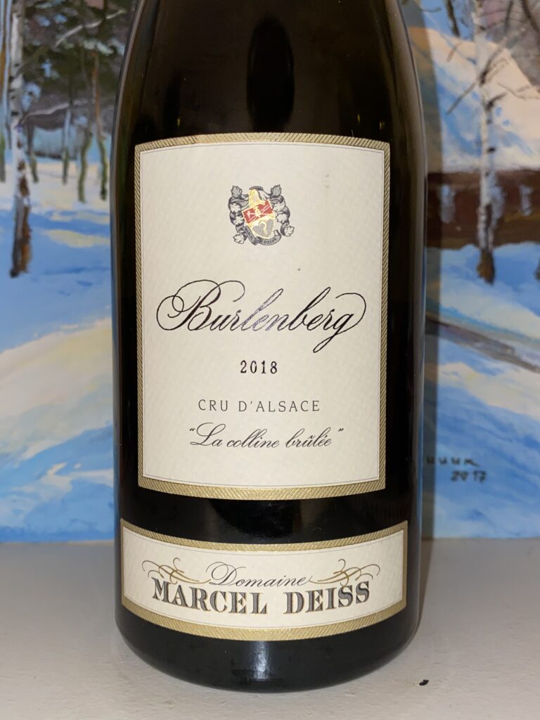 Deiss Burlenberg La colline brulée 2018, AOC Alsace