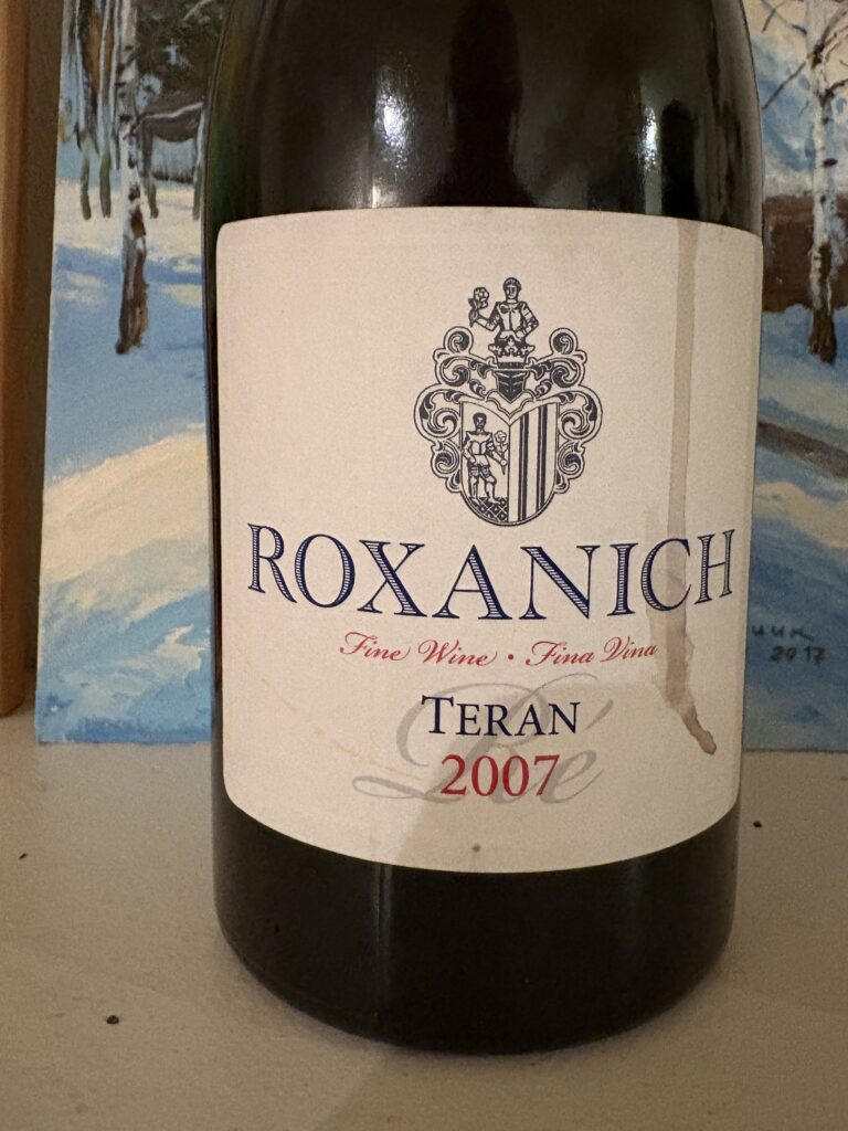 Roxanich Teran Ré 2007, Kvalitetno Vino