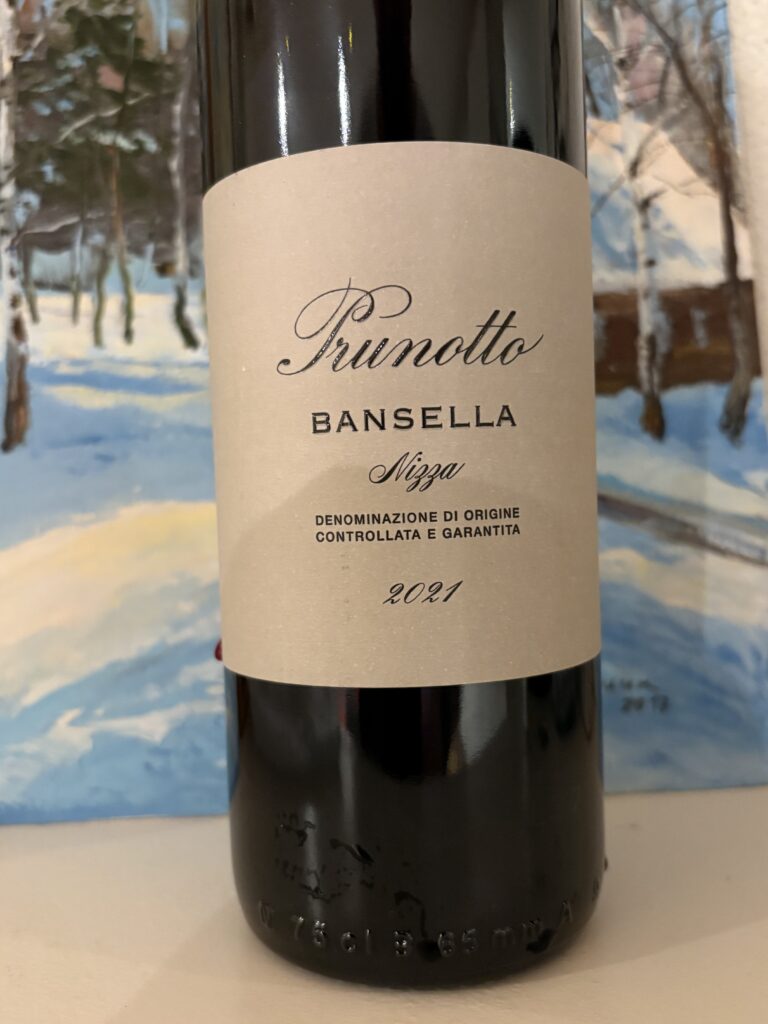 Prunotto Bansella 2021, DOCG Nizza
